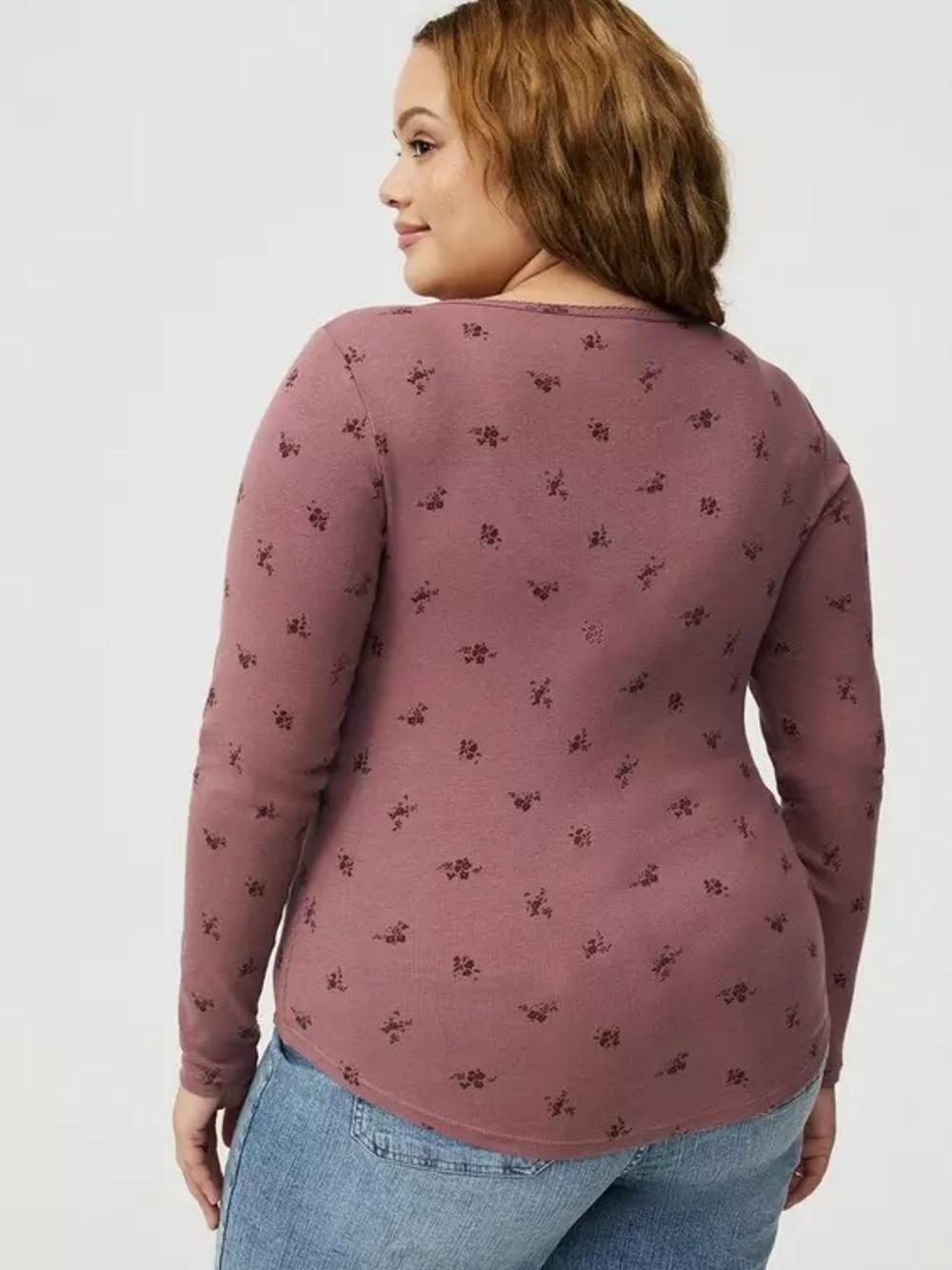 Torrid Cotton Modal Rib Notch Neck Top - Picture 3 of 3